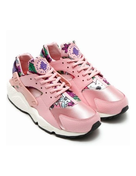 NIKE HUARACHE ROSAS ESTAMPADO