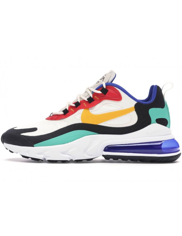 NIKE AIR MAX 270 REACT BLANCAS NARANJAS ROJAS