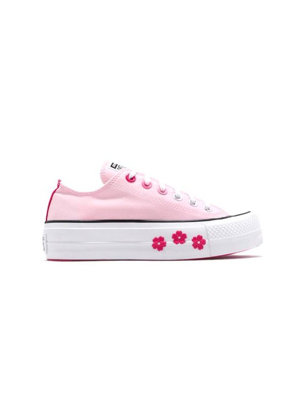 CONVERSE ALL STAR PLATAFORMA FLORES