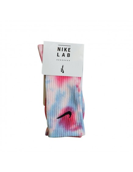 CALCETINES NIKE  TIE DYE AZUL Y FUCSIA