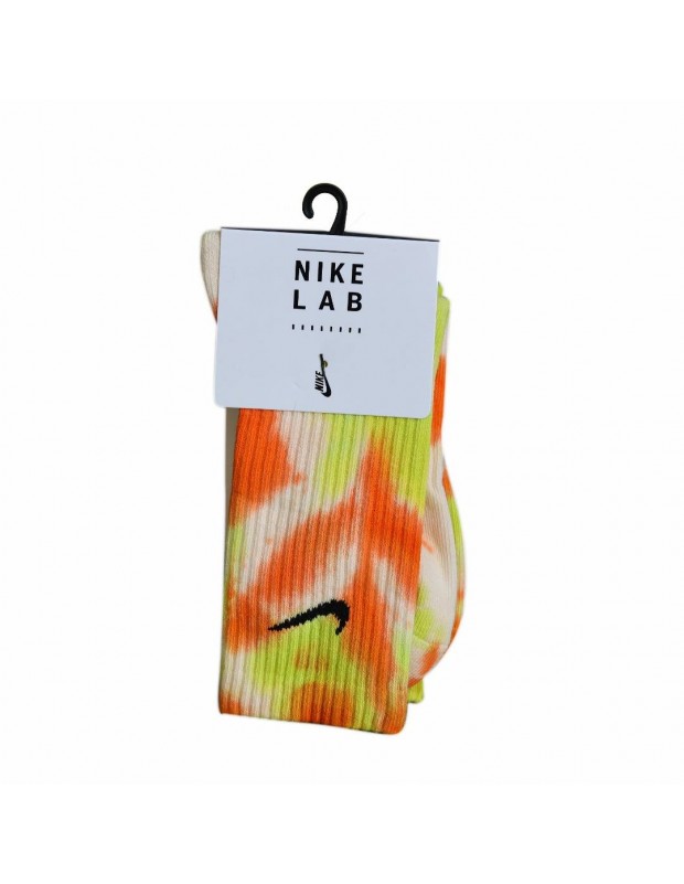 CALCETINES NIKE  TIE DYE NARANJA Y AMARILLO