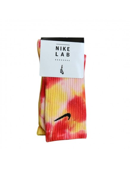 CALCETINES NIKE  TIE DYE ROJO Y AMARILLO