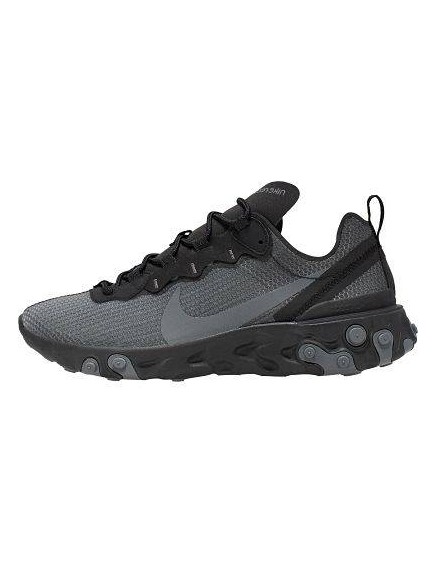 NIKE REACT ELEMENT 55 GRIS Y NEGRO