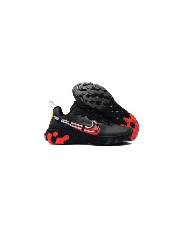 Nike react element 55 negras y rojas hotsell