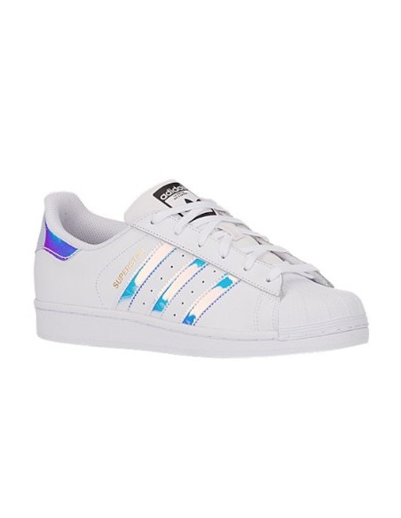 Adidas superstar best sale plateadas