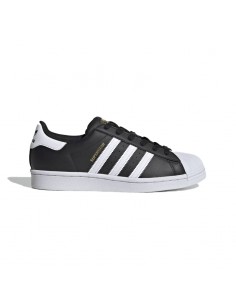 BLACK WHITE ADIDAS SUPERSTAR