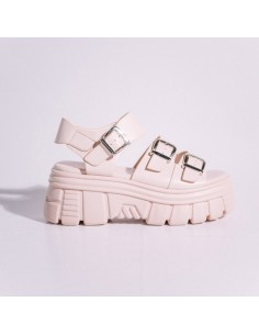 Sandalias Nude con Plataforma